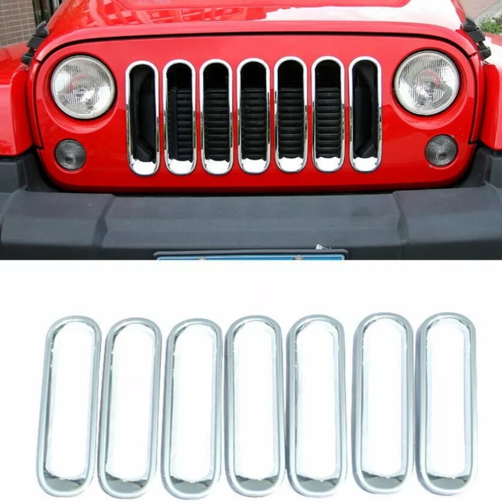 JEEP Front Grill Inserts for 2007-2017 Jeep Wrangler JK